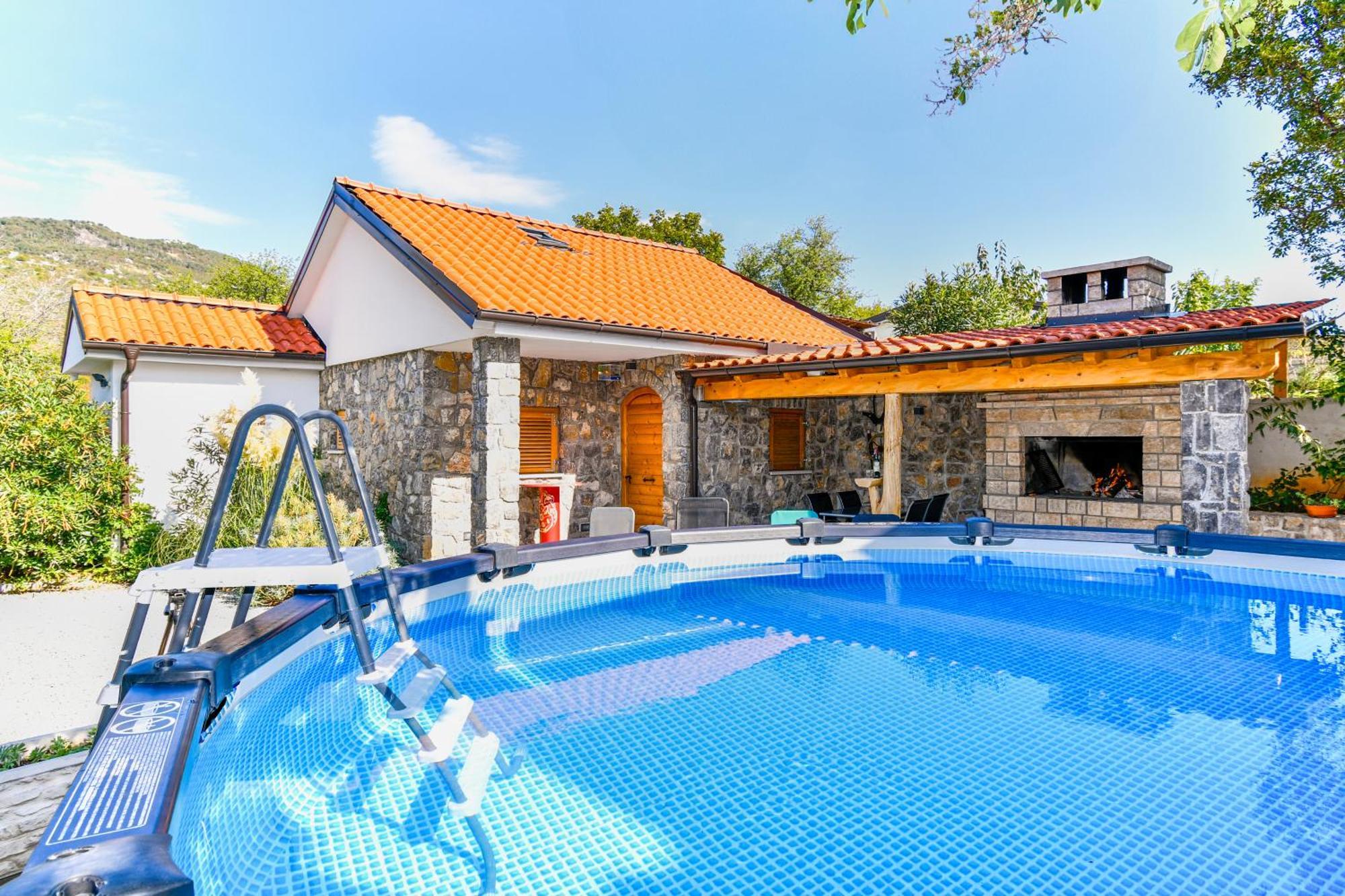 Apartman Lavanda Sa Bazenom I Okucnicom 4* Hreljin Exterior foto